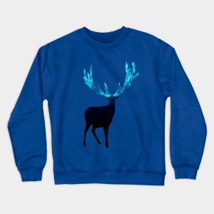 Greenery Deer - Sterling Magenta Crewneck Sweatshirt